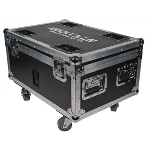 Rockville Charging Travel Road Case For (6) Chauvet DJ Ezlink Par Q6 BT Lights