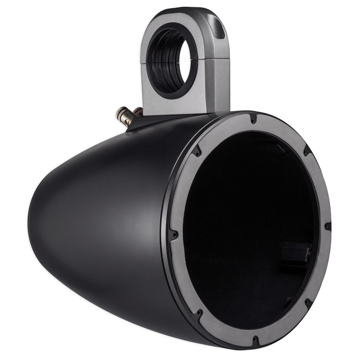 Pair 8" Black Marine Wakeboard Tower Enclosures with Neoprene Covers