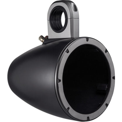 KM8 8" 600W Wakeboard Tower Speakers, Black Enclosures & Amplifier