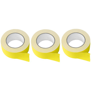 (3) Rolls Rockville Pro Audio/Stage Wire ROCK GAFF Yellow Gaffers Tape 2"x100 Ft
