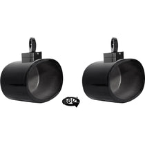 MAC69B Black 6x9" Wakeboard Tower Pods 2-Pack + MAC360B Swivel Clamps Bundle