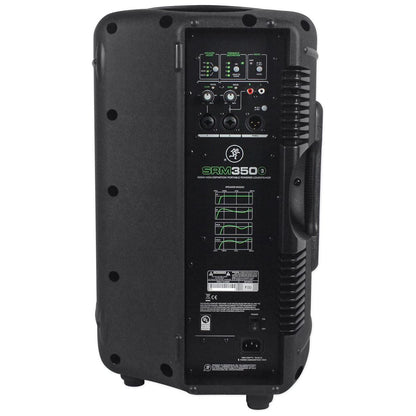 (2) SRM350V3 1000W 10in Powered PA Speaker Bundle with Hydraulic Stands & Headphones
