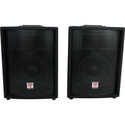 Rockville 10" Church Speakers+Mixer+Stands+Mics and Bluetooth for Church Sound Systems