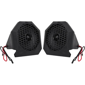 MTX RZRPOD65 6.5" Polaris RZR 130w Dash Mount Roll Cage Speakers+Bluetooth Amp