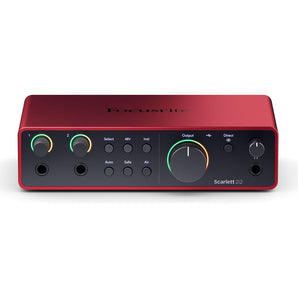 Focusrite Scarlett 2i2 4th Gen Studio Recording USB Audio Interface+Software