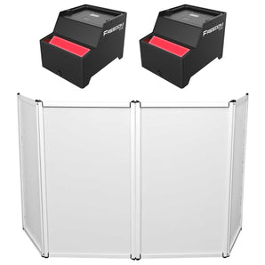 (2) Chauvet DJ Freedom CYC Wireless Battery Wide Wall Wash Up Lights+Facade