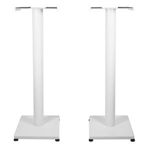 Pair 29” Steel White Stands For KEF Q150 Bookshelf Speakers
