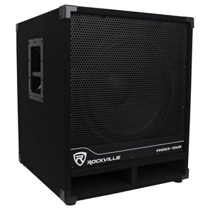Rockville RBG15S 15" 1600w Active Powered PA Subwoofer w/DSP + Limiter Pro/DJ
