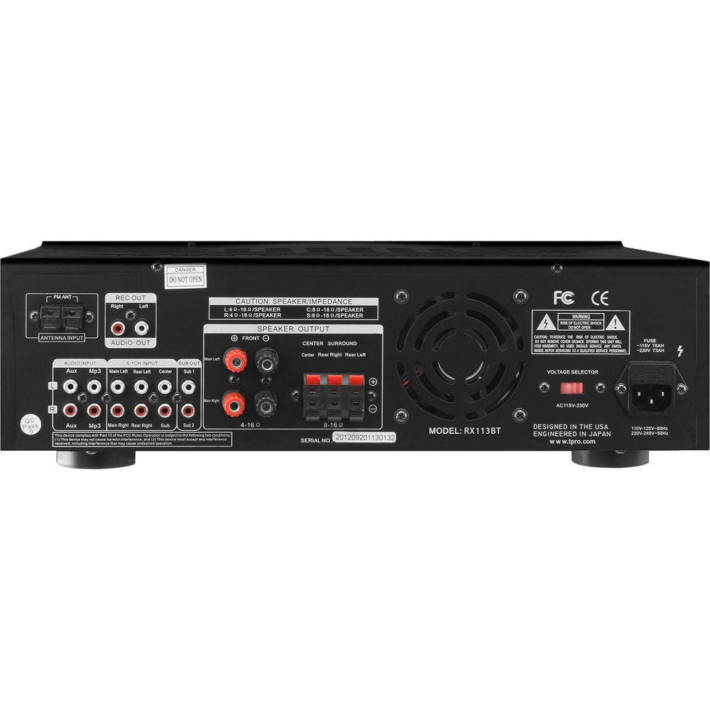 1500 Watt Home Karaoke Machine System + (2) 6.5" Black Ceiling Speakers