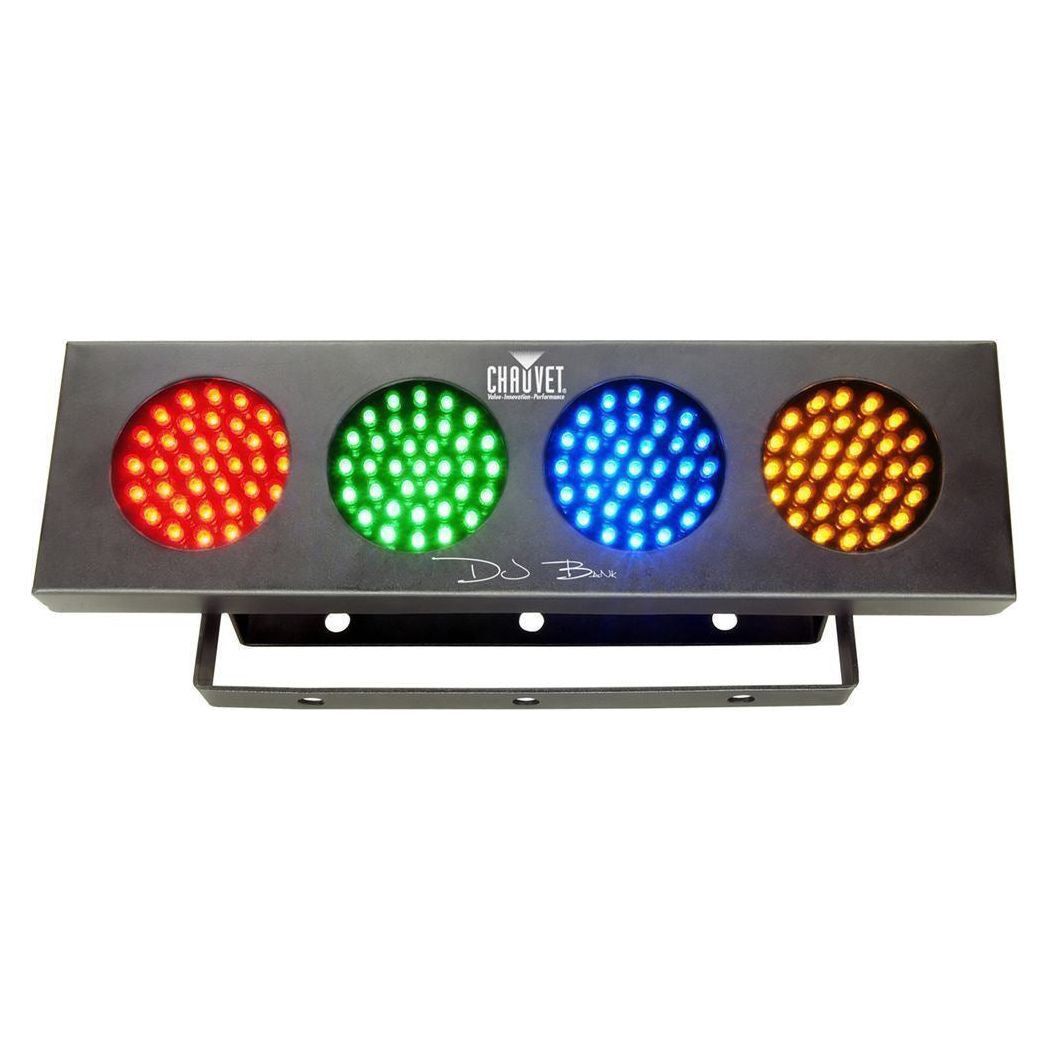 (2) Chauvet DJ Bank RGBA LED Light +FREE Rockville R720L LED Fog/Smoke Machine