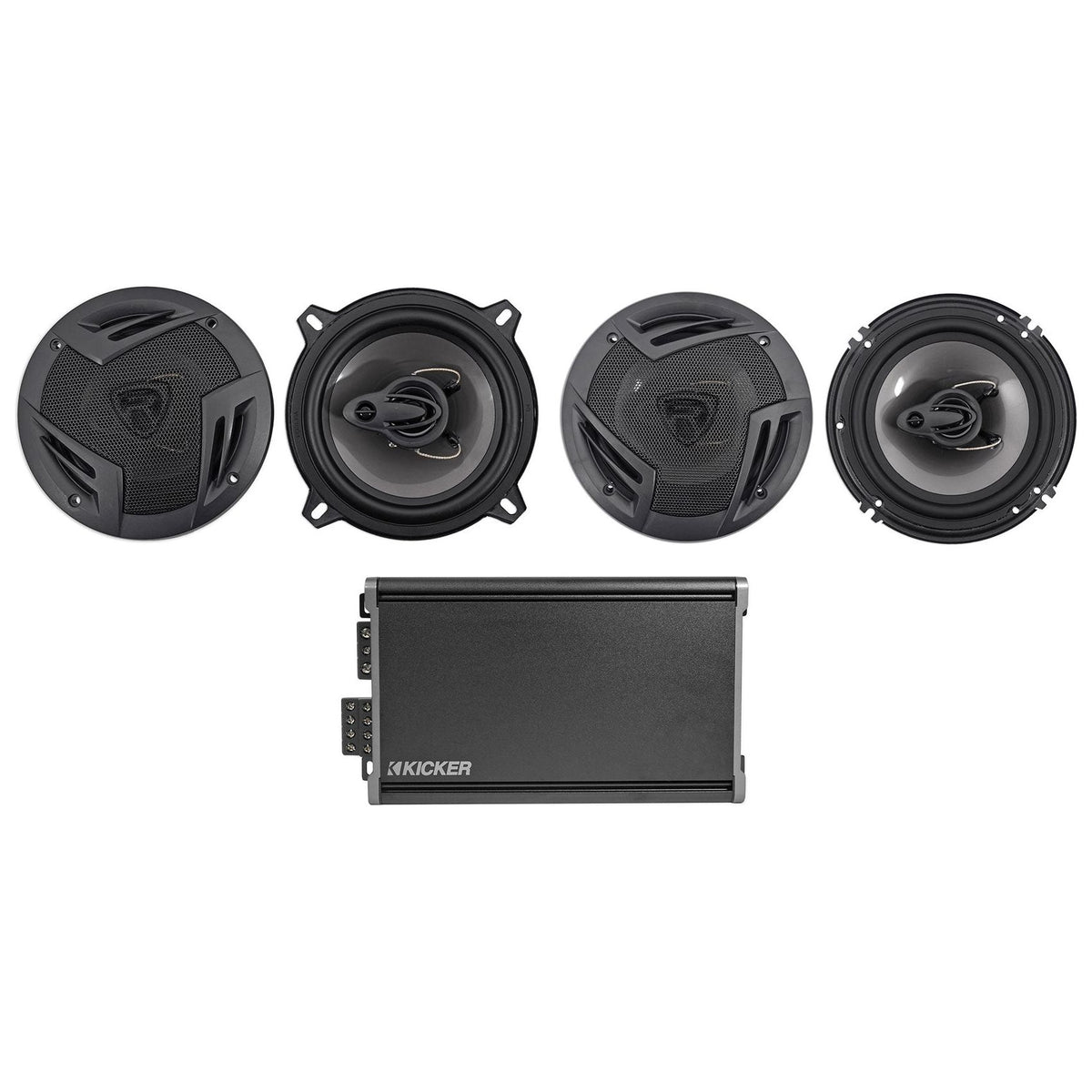 46CXA3604T CXA360.4 360w RMS 4-Channel Car Amplifier+5.25"+6.5" Speakers