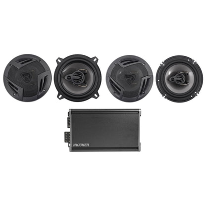 46CXA3604T CXA360.4 360w RMS 4-Channel Car Amplifier+5.25"+6.5" Speakers