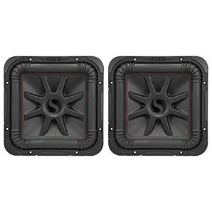 (2) KICKER 45L7R104 10" 2000 Watt L7R Car Subwoofers, Solo-Baric Subs L7R104 DVC