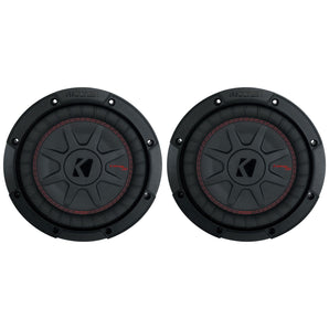 (2) Kicker 48CWRT82 COMPRT8 1200 Watt 8" DVC 2-Ohm Car Stereo Subwoofers Subs