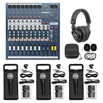 EPM8 2-Bus Mixer + 3 Mics + Studio Headphones