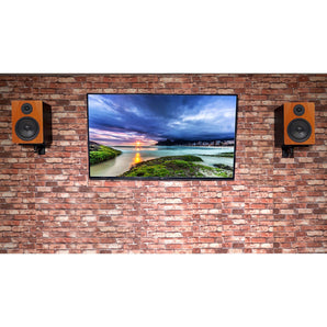 (2) Rockville APM5C 5.25" 250W Powered USB Studio Monitor Speakers+Wall Brackets