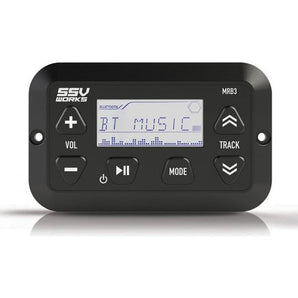 Digital Media Bluetooth Receiver Stereo for Can-Am Maverick X3+ Dash Install Kit