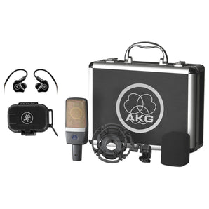 AKG C214 Studio Condenser Microphone Recording Mic+Mackie Bluetooth Monitors