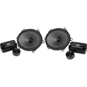 Pair MTX THUNDER681 5x7"/6x8" 360w Component Speakers+(2) 6x8" Coaxial Speakers