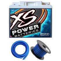 XS Power D1200 2600 Amp Power Cell Car Audio Battery+Hardware+Power/Ground Wires