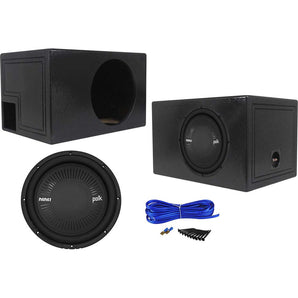 Polk Audio MM 1242 DVC 12” 1260w Car/Marine Subwoofer+Vented Sub Box Enclosure