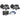 2) Pairs Rockville RV68.2C 6x8/5x7 Component Car Speakers+4-Ch Amplifier+Amp Kit