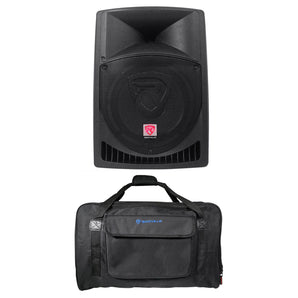 Rockville RPG12 12" Powered 800 Watt DJ PA Speaker+Weatherproof Carry Bag