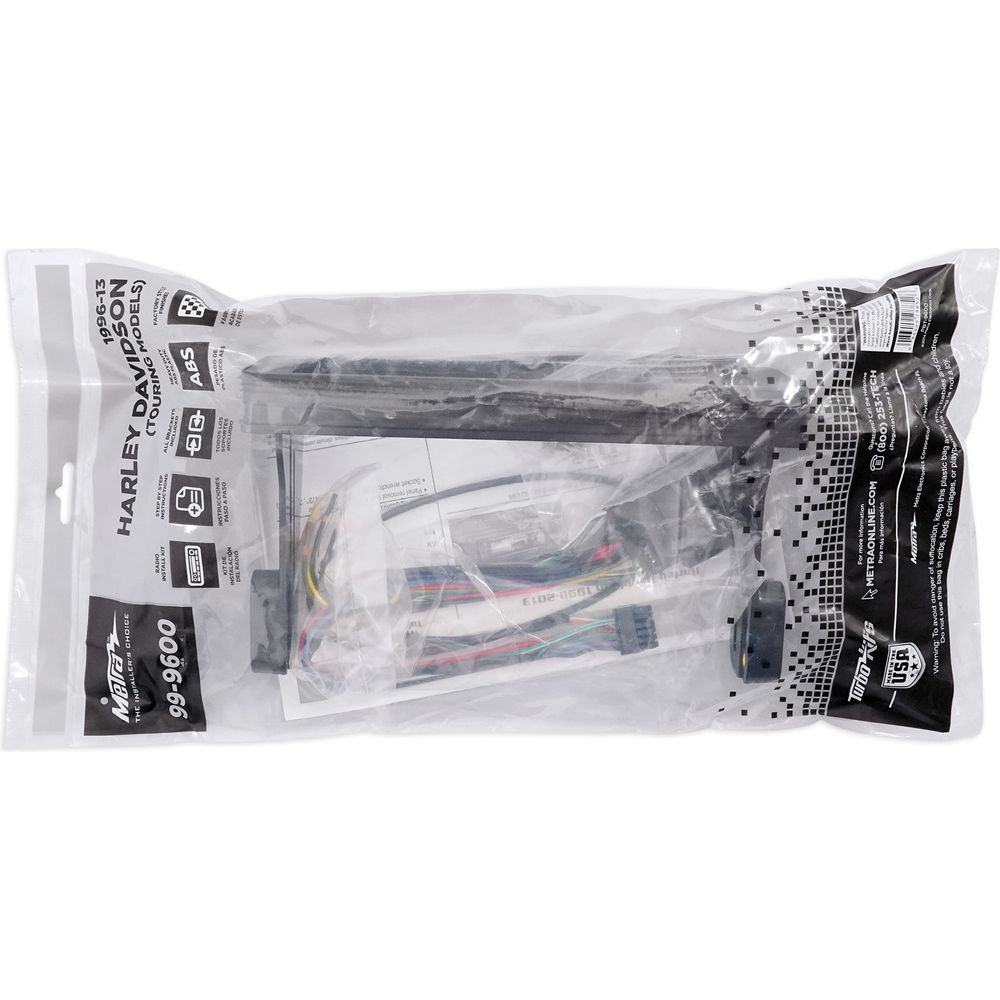 METRA 99-9600 1998-2013 Harley Davidson Touring 1-Din Stereo Install Kit+Harness