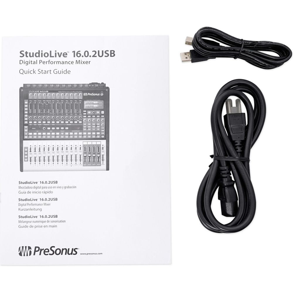 StudioLive 16.0.2 USB Mixer + (8) RMC-XLR Microphones + (15) XLR Cables