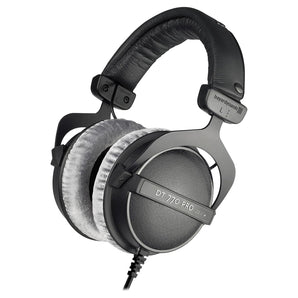 (4) Beyerdynamic DT-770-PRO-250 Studio Tracking Headphones Bundle with Mackie Headphone Amp