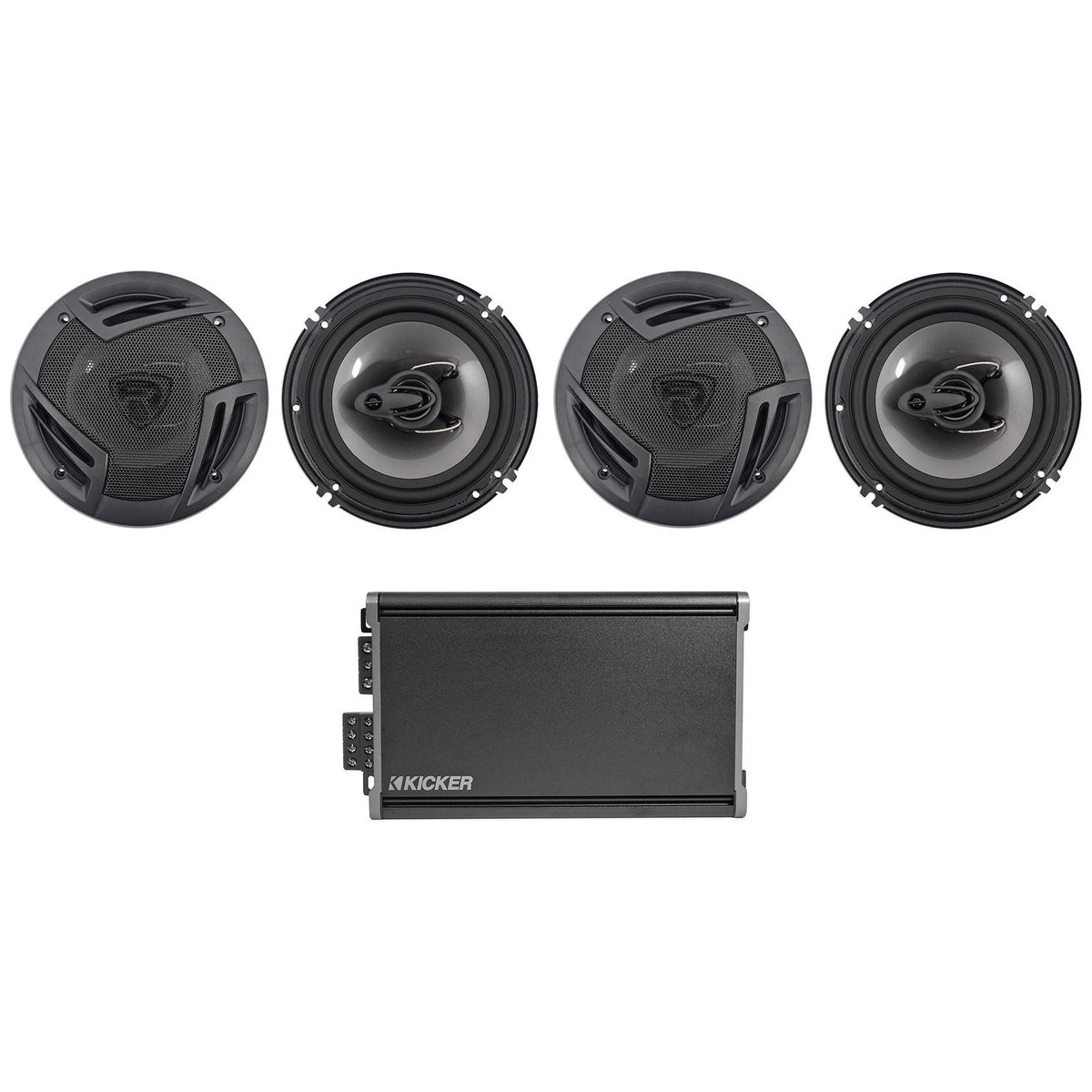 46CXA3604T CXA360.4 360w RMS 4-Channel Car Amplifier+(4) 6.5" Speakers
