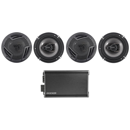 46CXA3604T CXA360.4 360w RMS 4-Channel Car Amplifier+(4) 6.5" Speakers