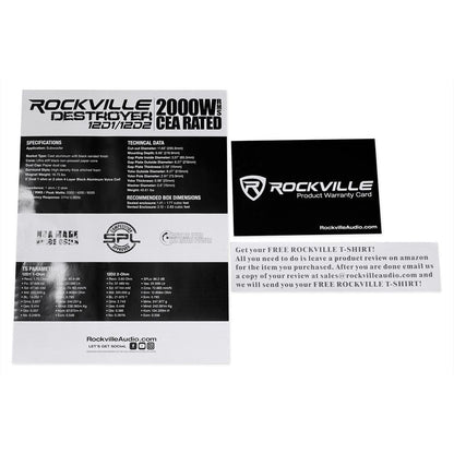 Destroyer 12D1 2-Pack + dBcomp5 Mono Amplifier Bundle
