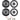 Kenwood Front+Rear Door 6.5" Speaker Replacement For 2000-04 Subaru Outback
