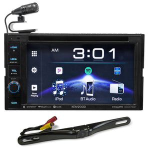 Kenwood DDX376BT 6.2" In-Dash DVD Monitor Bluetooth Receiver w/USB+Backup Camera
