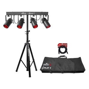 Chauvet DJ 4PLAY 2 RGBW DMX Light Bar Beam Effect System+ Bag+Stand and Cable 4PLAY2