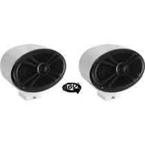 (2) 6x9" 1000w 360° Degree Swivel Chrome Surface Mount Boat Speakers