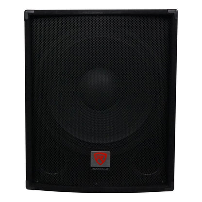 Rockville SBG1184 18" 1000 Watt Passive 4-Ohm Pro DJ Subwoofer + Steel Casters