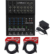 Mix8 8-Channel Compact Mixer+2 XLR Cables