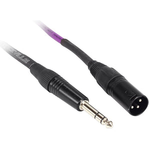 14 Rockville 3' Male REAN XLR to 1/4'' TRS Cable (7 Colors x 2 of Each)