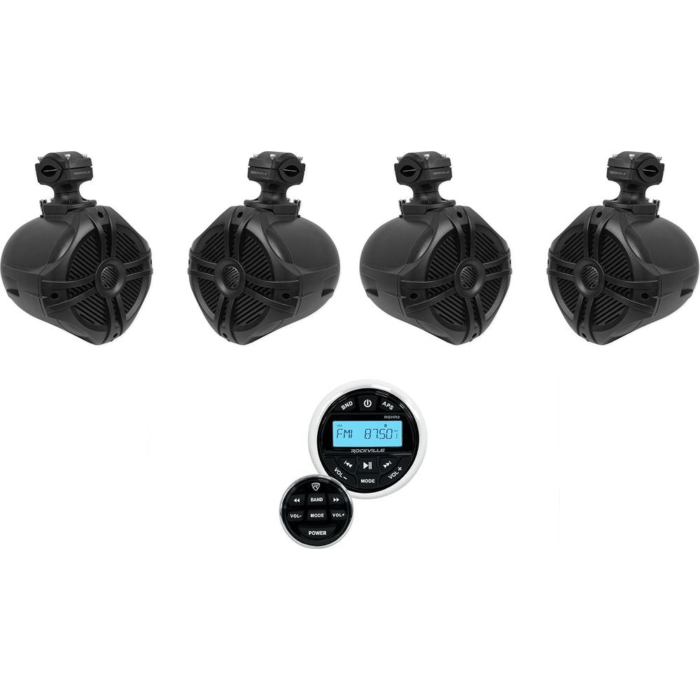 RWB70B Black 4-Pack + Marine Gauge Receiver Bundle