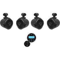 RWB70B Black 4-Pack + Marine Gauge Receiver Bundle