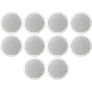 (10) JBL CONTROL 16C/T White 6.5" 30w 70v Commercial Restaurant Ceiling Speakers