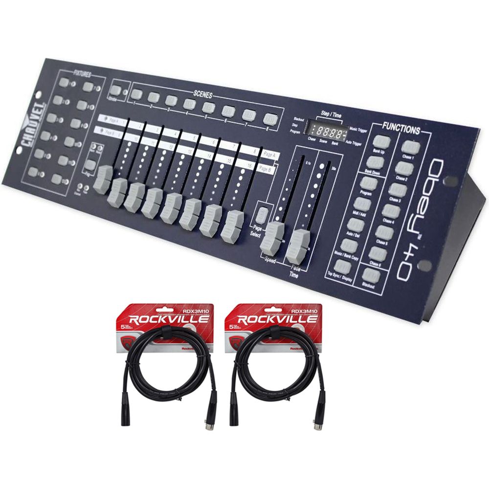 OBEY 40 + (2) DMX3P10FT
