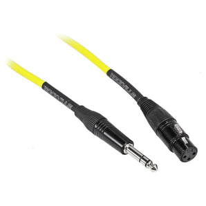 8 Rockville RCXFB10Y Yellow 10' Female REAN XLR to 1/4'' TRS Balanced Cables OFC