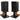 (2) Rockville RockShelf 64B Black 6.5" Home Bookshelf Speakers+8" Wood Stands
