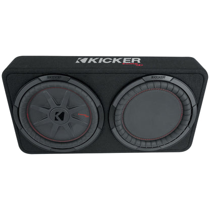 48TCWRT122 12" Slim Subwoofer + Amplifier + Wire Kit Bundle