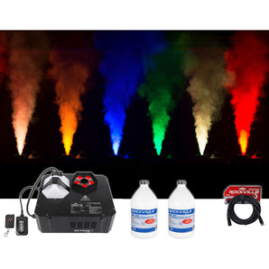 Chauvet DJ GEYSER P5 Fog Machine Fogger w/Effects+Remote+2) Gal. Fluid+DMX Cable