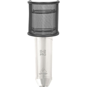 Rockville Pop Filter Curved Mesh Recording Mic Windscreen for Behringer B-2 Pro