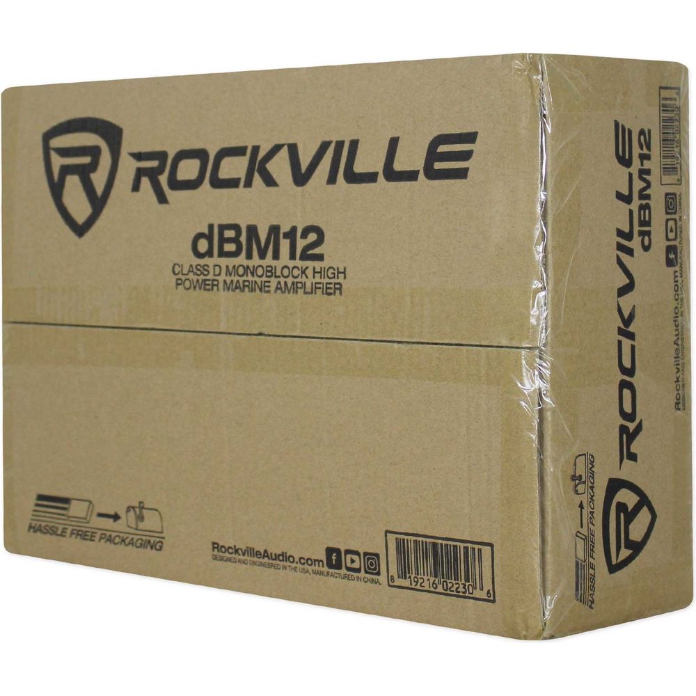 dBM12 Marine Amplifier + RMWK4 Install Kit Bundle